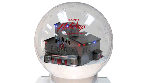 Happy Holidays Globe
