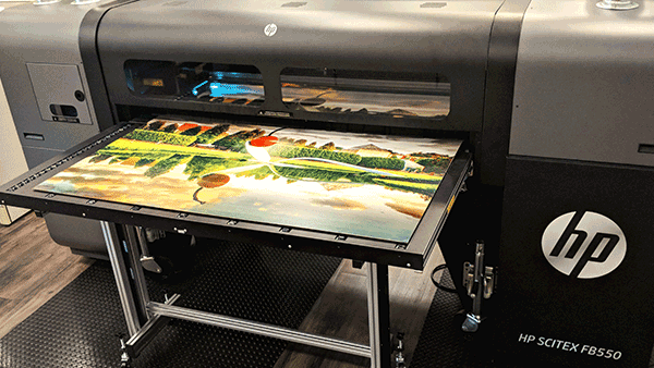 Retail Ready Graphics being Printed Digital Printing