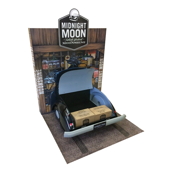 Midnight Moon unique display produced by Green Bay Packaging.
