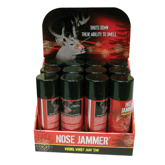 Nose Jammer counter unit retail display produced by Green Bay Packaging.