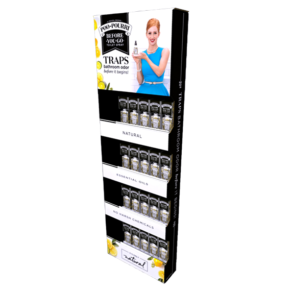 Poo-Pourri Power Wing Display produced by Green Bay Packaging.