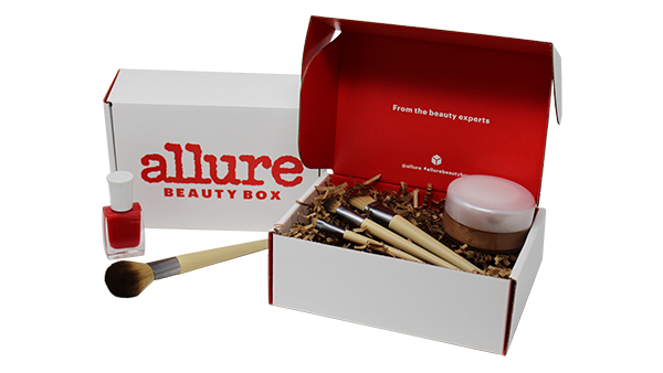 Allure Beauty e-commerce corrugated box produced by Green Bay Packaging.