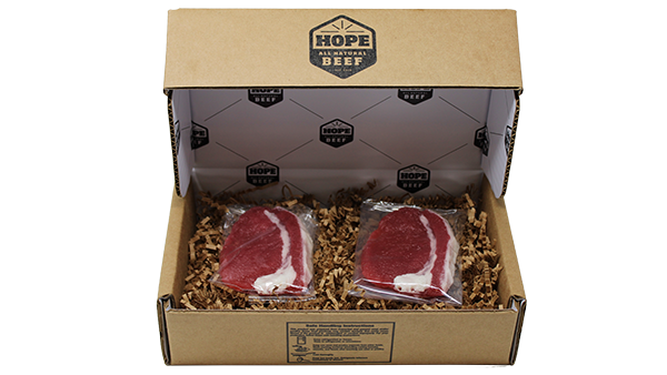 Hope, All Natural Beef, E-Commerce, Green Bay Packaging, Corrugated, Packaging, Box