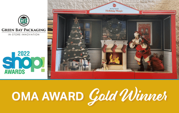 OMA Award Gold Winner, Green Bay Packaging, Coca-Cola Holiday Display