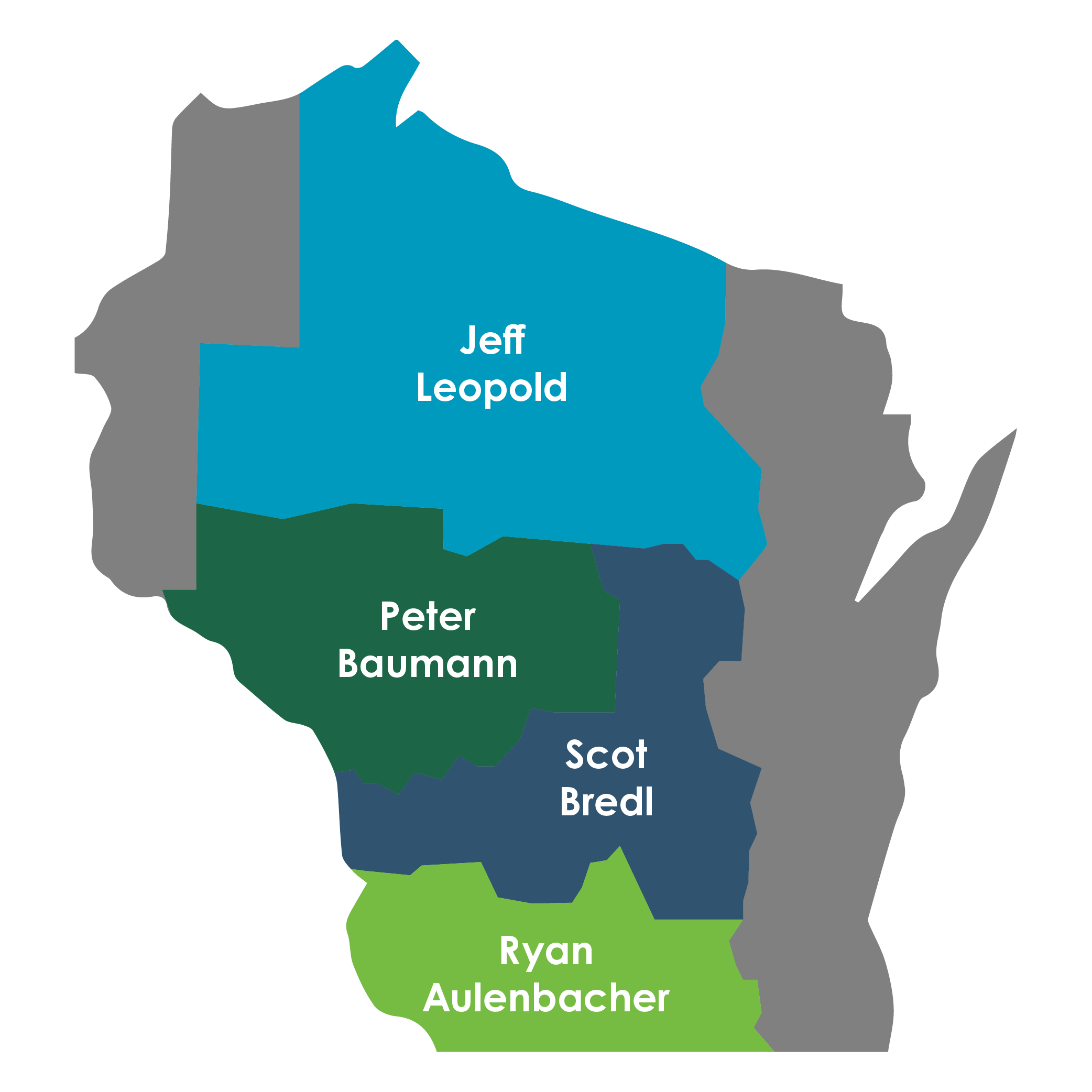 Green Bay Packaging's Wausau Division markets we serve in the Wisconsin area.