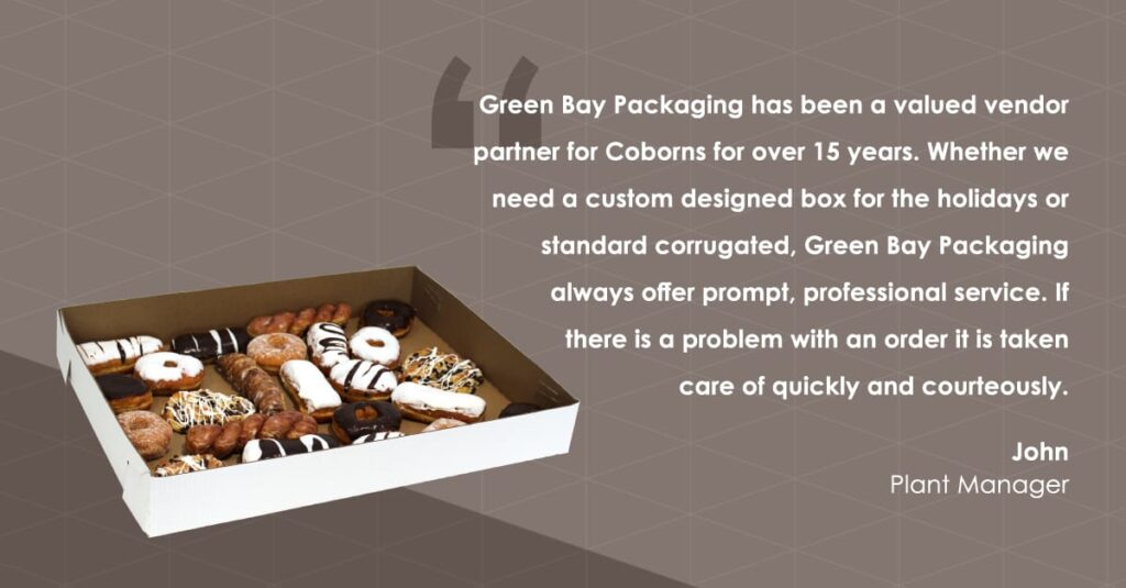 Green Bay Packaging testimony on our corrugated packaging.