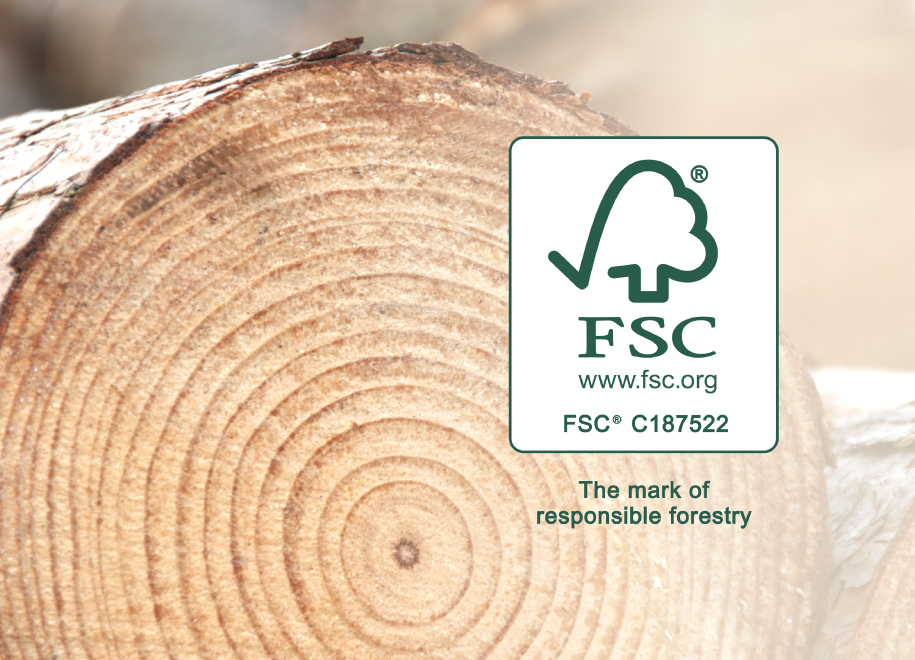 Green Bay Packaging Fiber Resource Division is certified through the FSC for their wood and forest products.