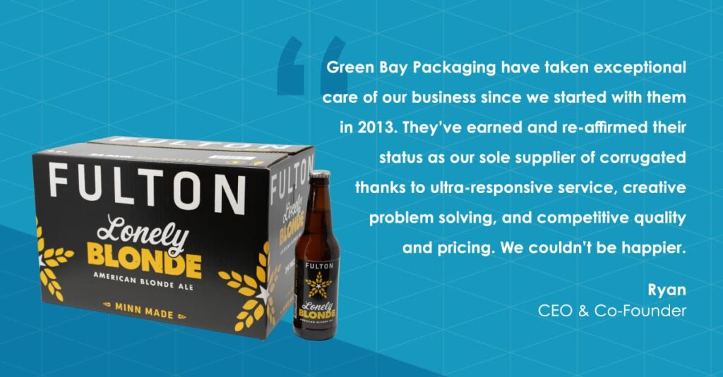 Green Bay Packaging testimony on our beer box packaging.