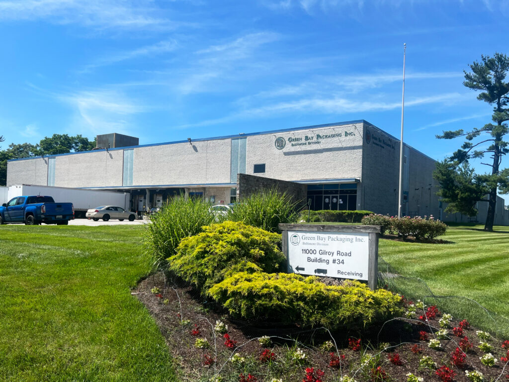 Green Bay Packaging's corrugated box manufacturer in Baltimore, Maryland.