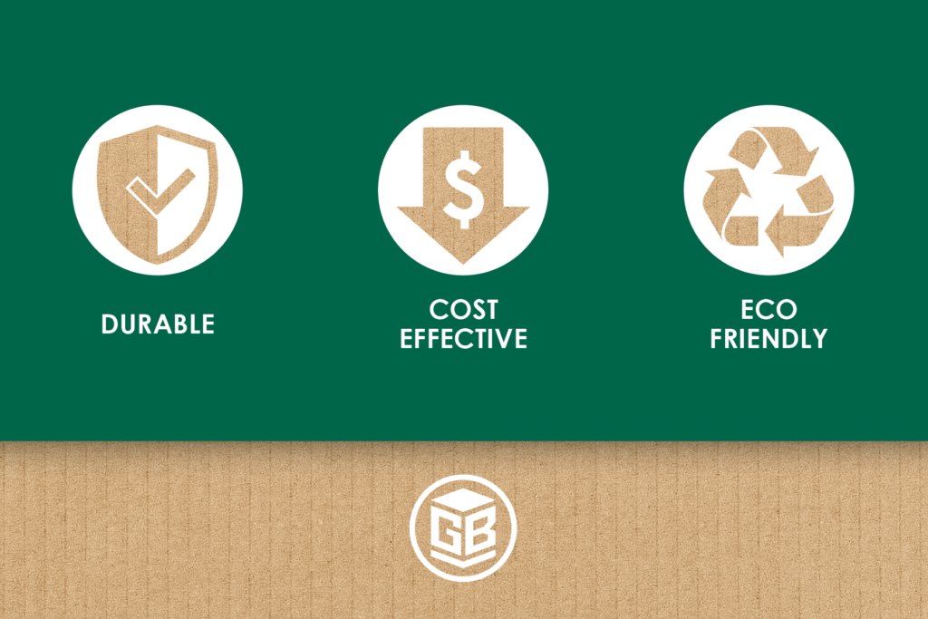 Benefits of corrugated utilizing brown corrugated boxes.