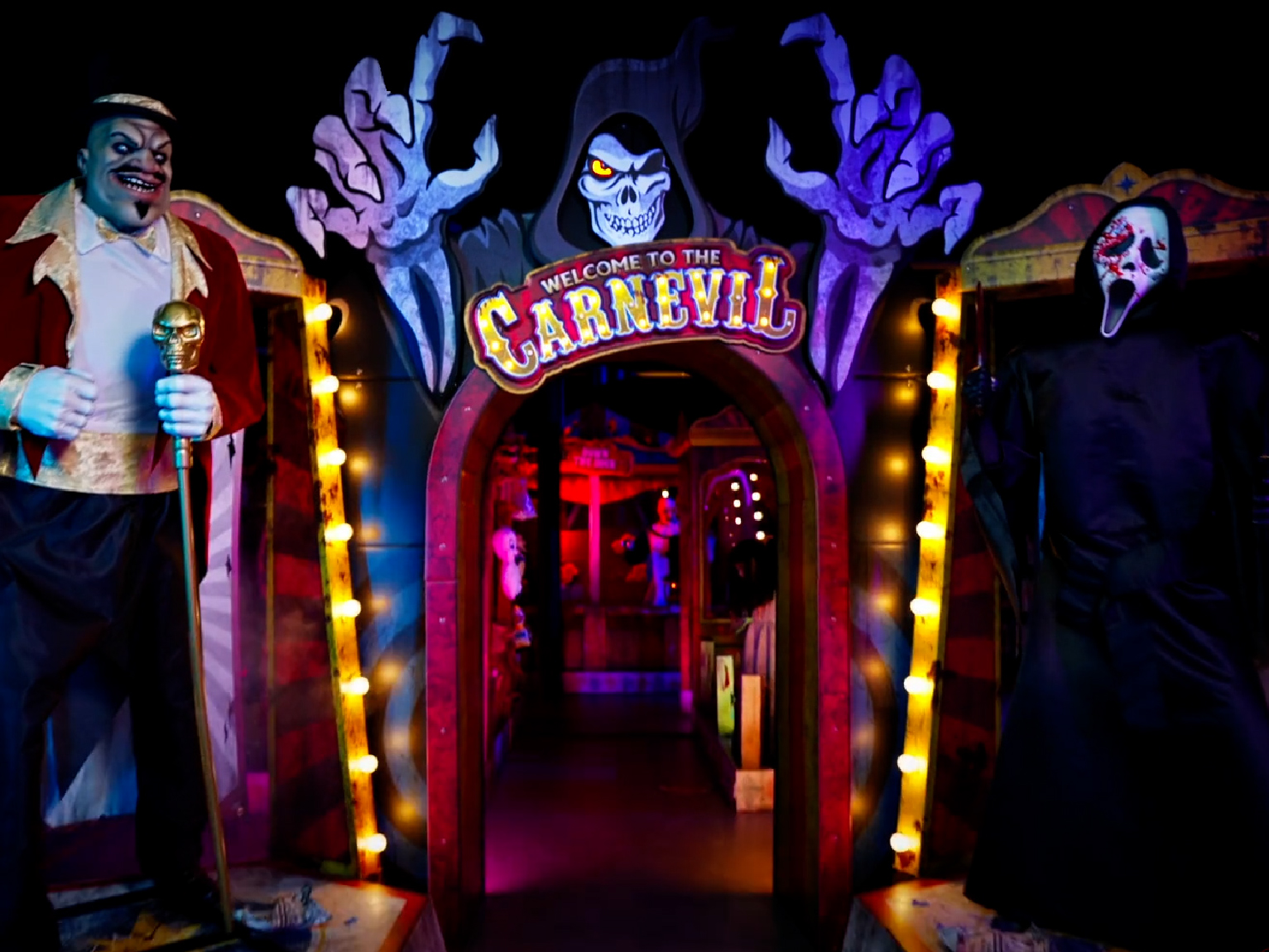 Step right up to the world's spookiest attraction, the Spirit Carnevil 🎪🎩🔮 #SpiritHalloween