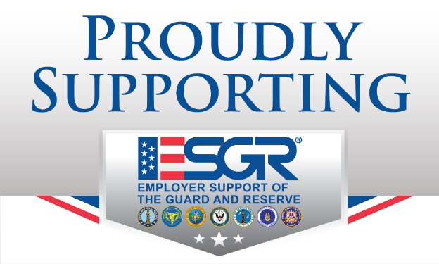 Employer Support of The Guard and Reserve badge.